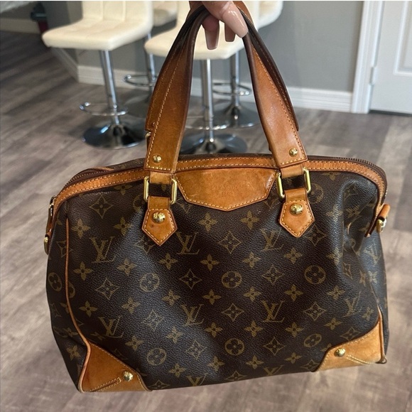 Louis Vuitton Brown and Tan Monogram Duffel Bag - Picture 1 of 12